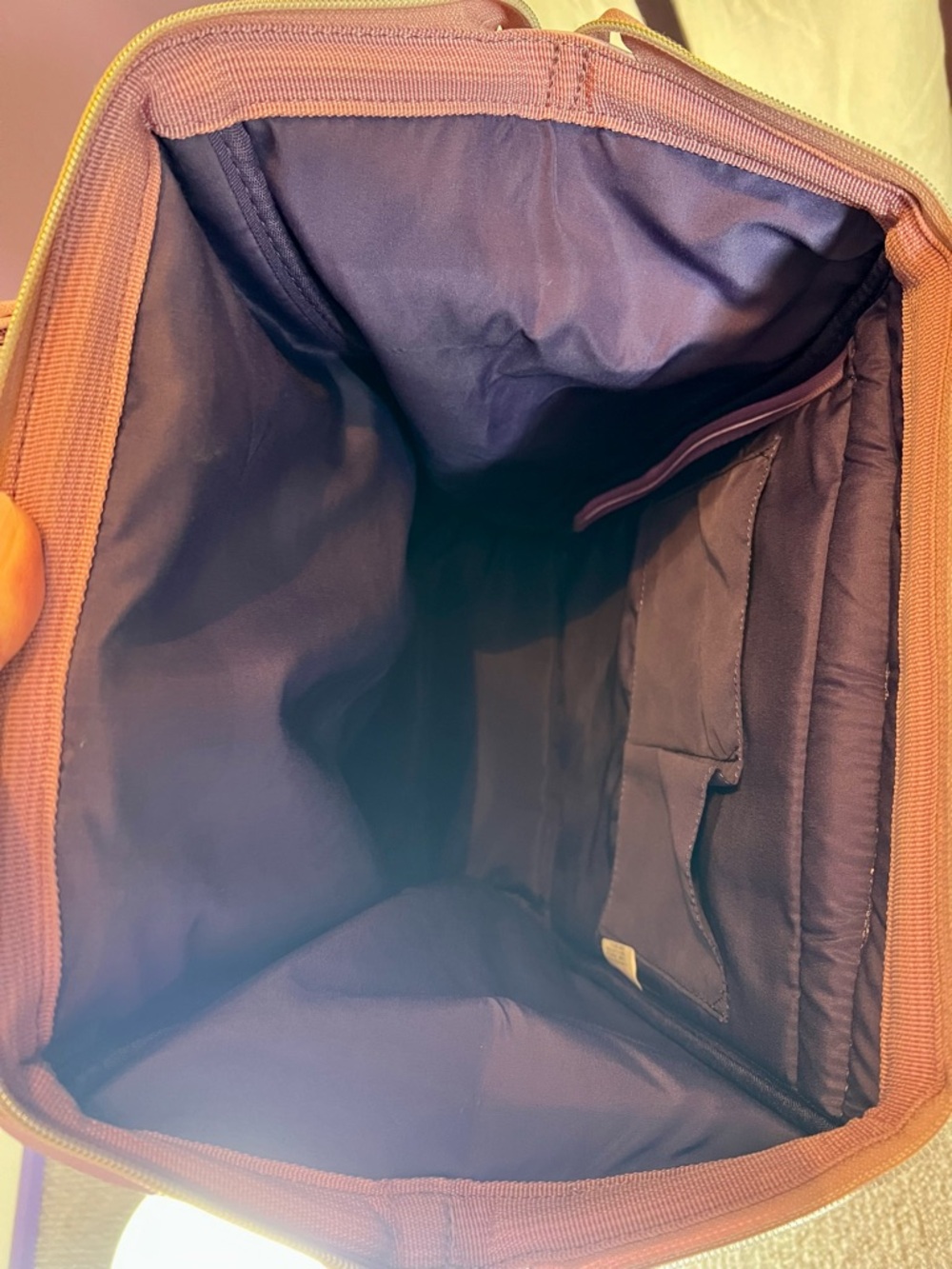 💖Pink Backpack Tote with Gold Accents - Picture 5 of 5